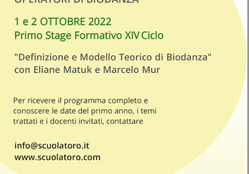 Nuovo Corso di Formazione per Operatori di Biodanza